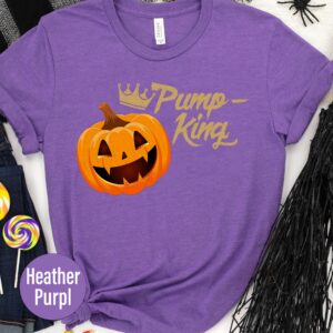King Pumpkin Vibrant Halloween Tee By Holidayshirts