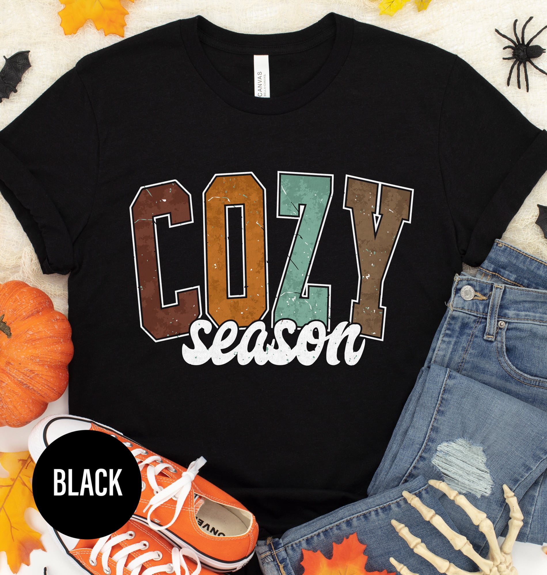 Cozy Season's Spooky Halloween Tee - Holidayshirts