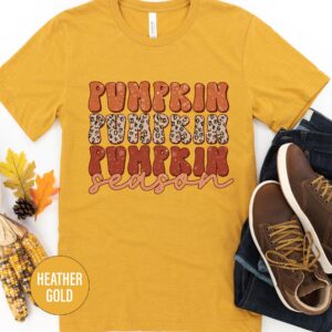 Funky Pumpkin Season Tee - Holidayshirts.com
