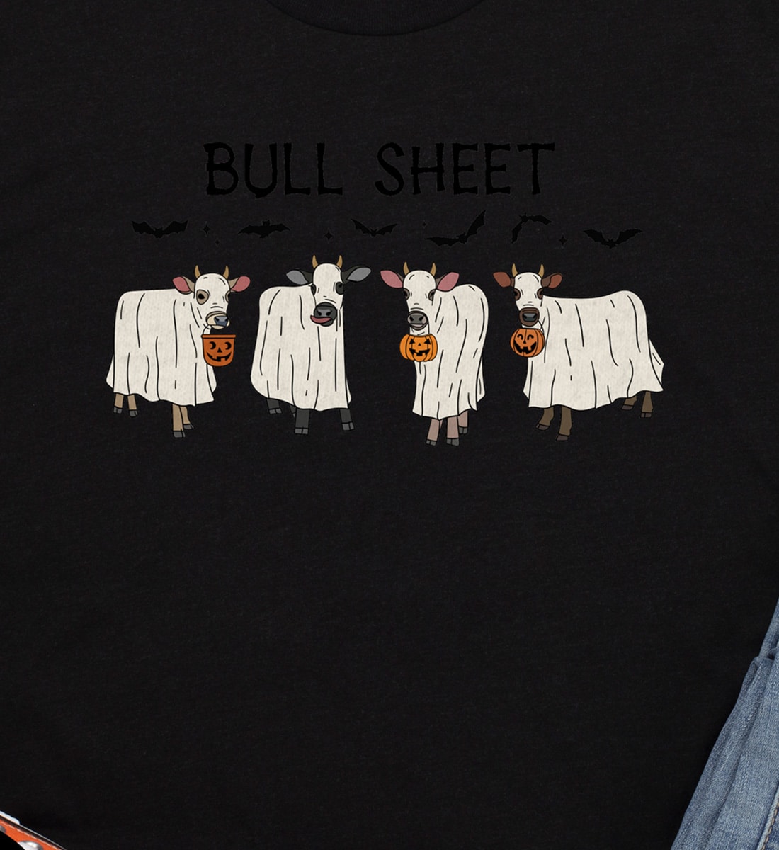 Spooky Bull Graphic Tee - Halloween Special