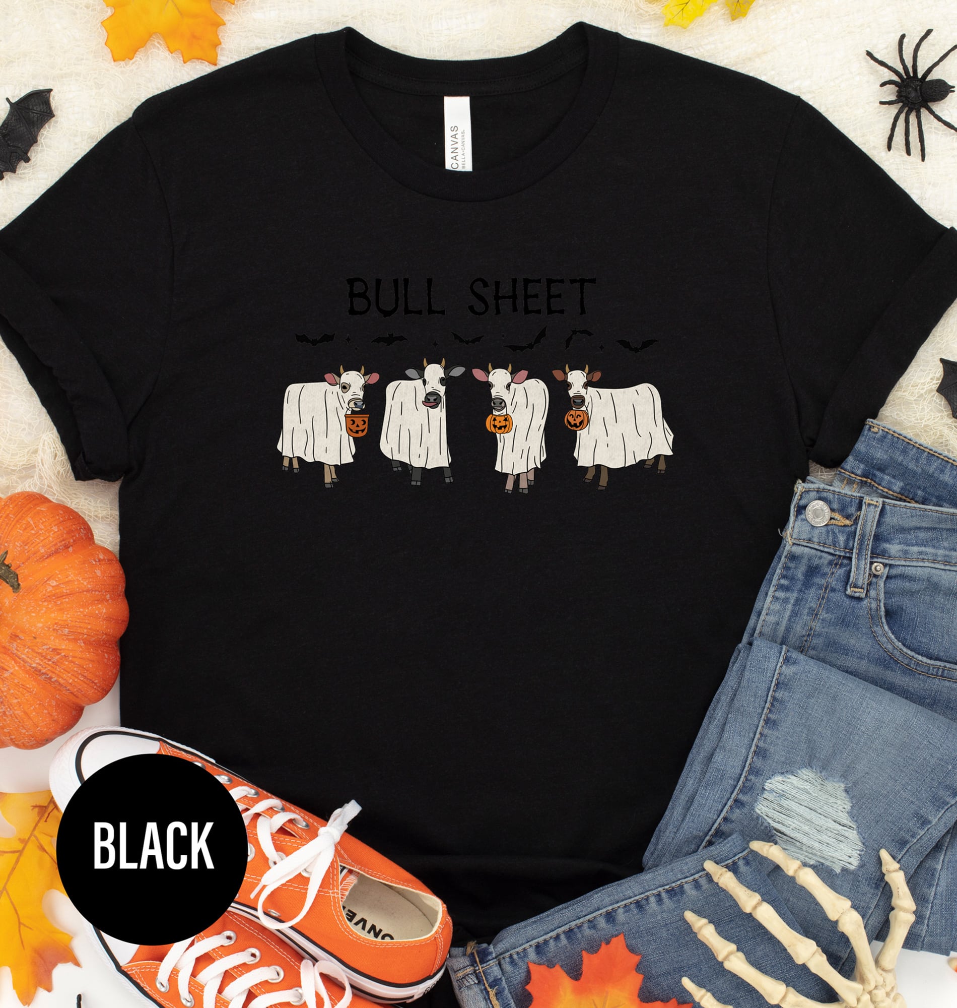 Spooky Bull Graphic Tee - Halloween Special