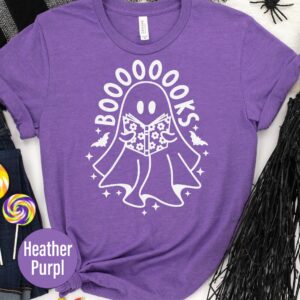 Ghost Boooks Contemporary Halloween T-shirt