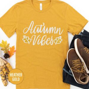 Autumn Vibes Fashionable Halloween T-shirt