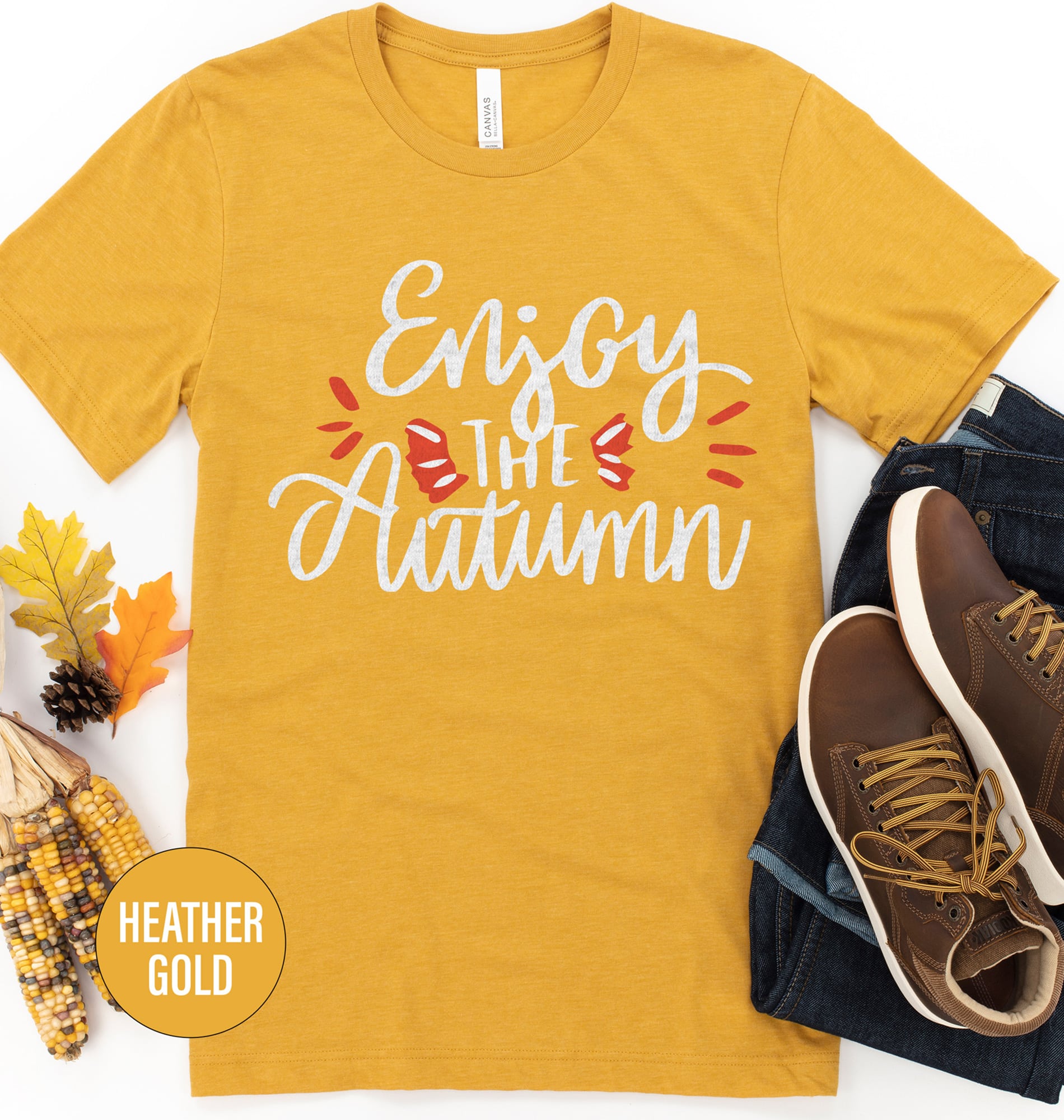 Autumn Bliss Graphic Halloween Tee - Holidayshirts