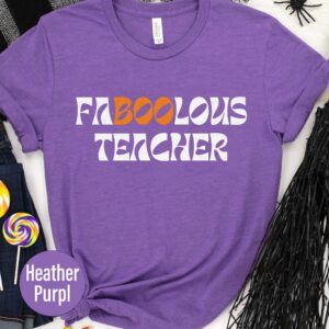Fab Boo Lous Sleek Teacher Halloween Tee