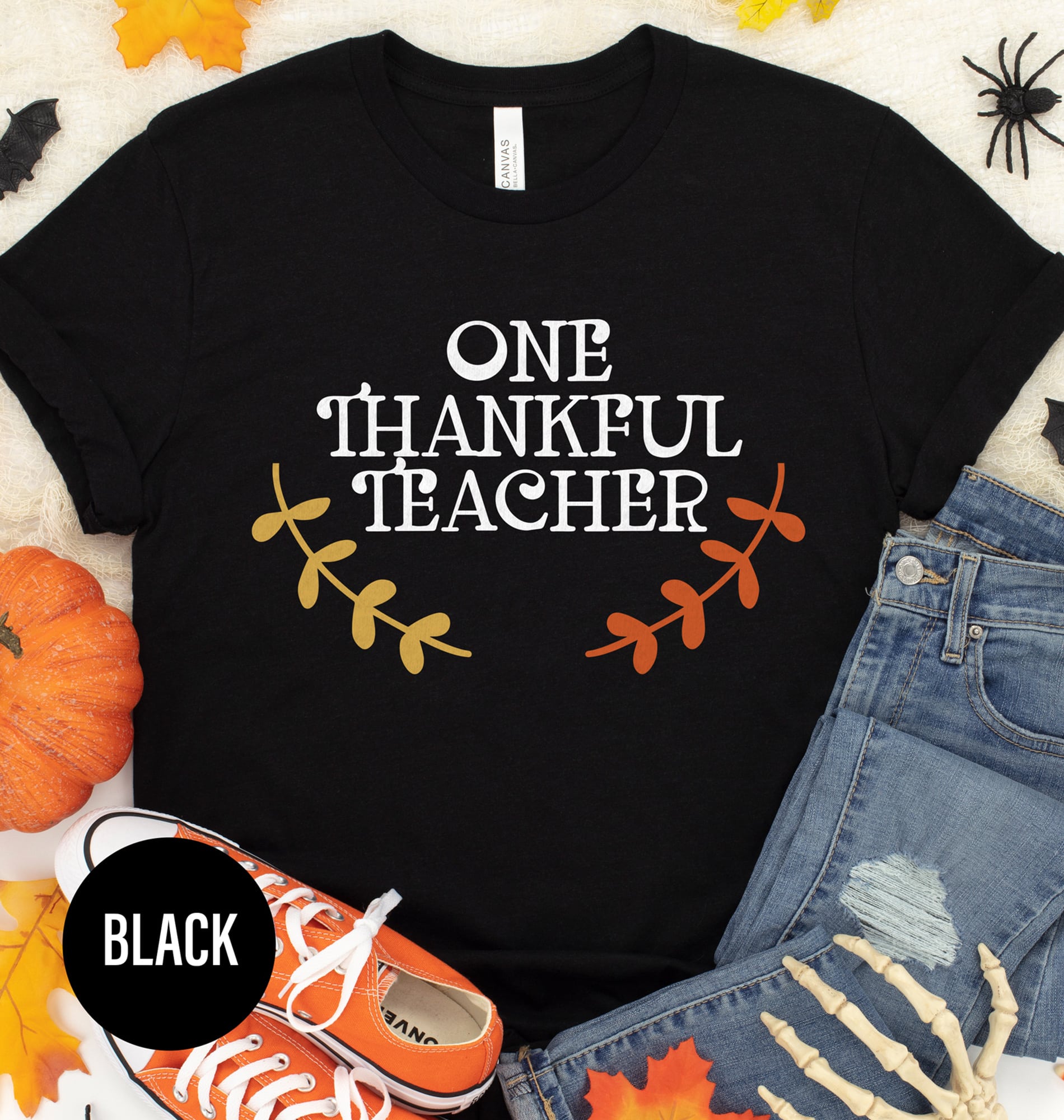 One Thankful Teacher Exquisite Halloween T-shirt