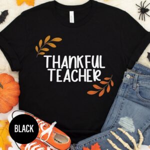 Thankful Teacher's Mono-halloween Tee