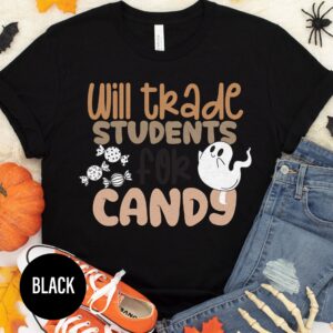 Elegant Halloween Candy Tee For Trade Students