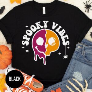Spooky Vibes Halloween Tee - Textured & Unique