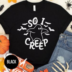 Sleek Creepy Ghost Tee - Halloween Special