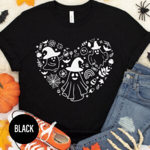 Spooky Chic Ghost Tee - Minimalist Halloween