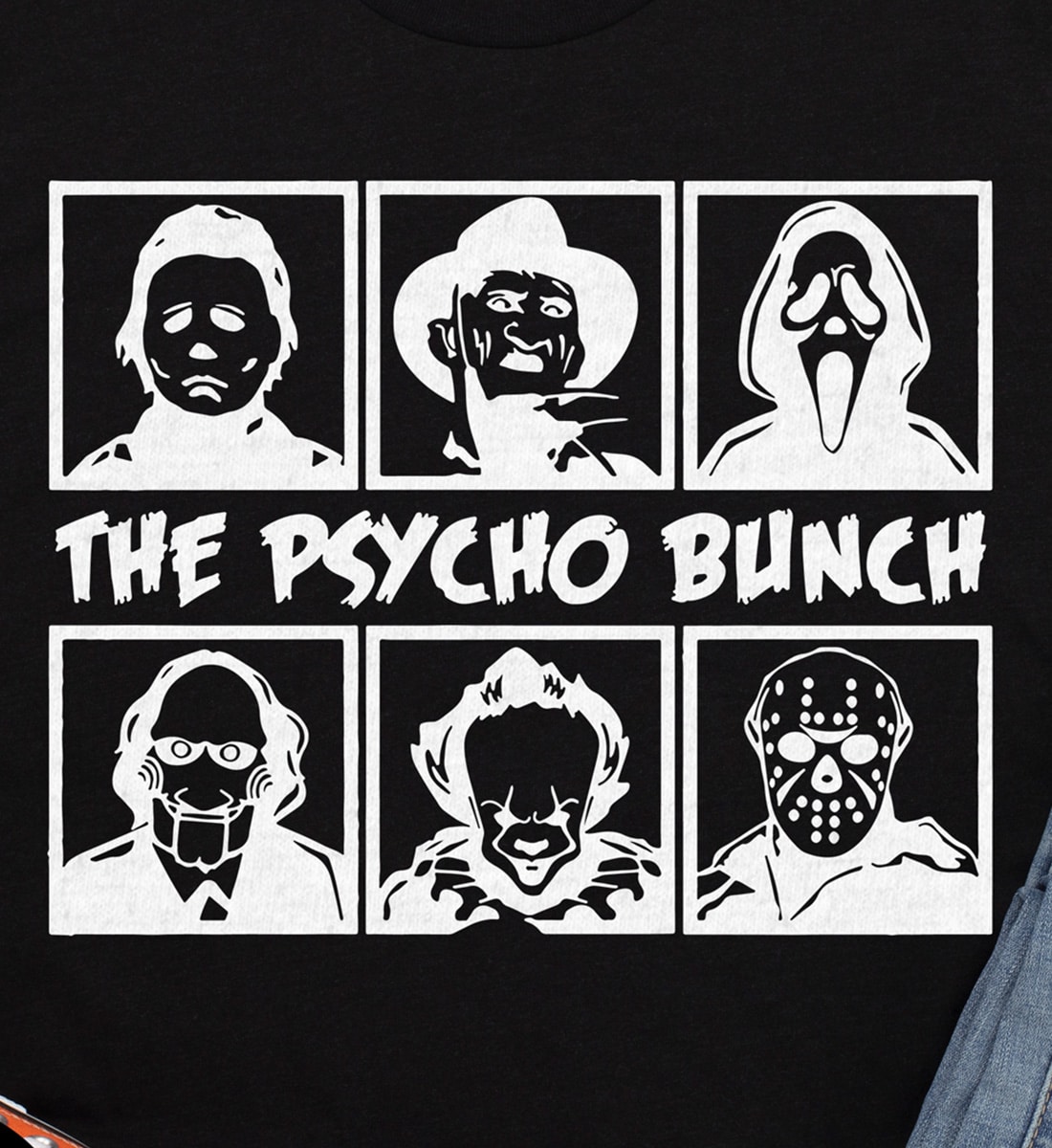 Holidayshirts Psycho Bunch Halloween Athletic Tee
