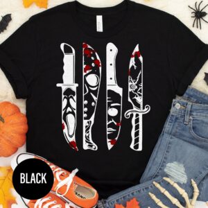 Timeless Bloody Knives Halloween Tee By Holidayshirts