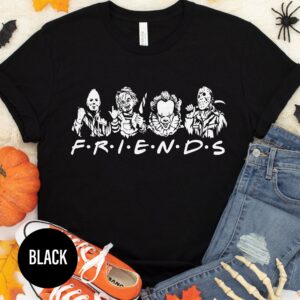 Spooky Friends Retro Halloween Tee - Holidayshirts