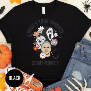 Favourite Scary Movie Chic Halloween T-shirt
