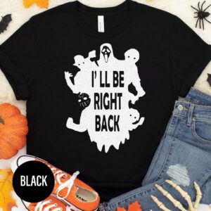 Funky Be Right Back Halloween Tee - Holidayshirts