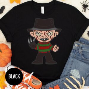 Spooky Black Halloween Tee With Unique Graphic