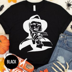 Sleek Black Halloween Graphic Tee - Holidayshirts
