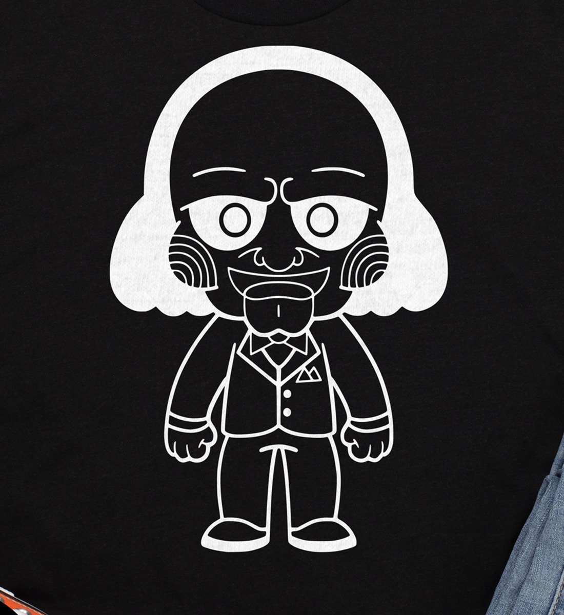 Saw Outlined Edgy Halloween T-shirt