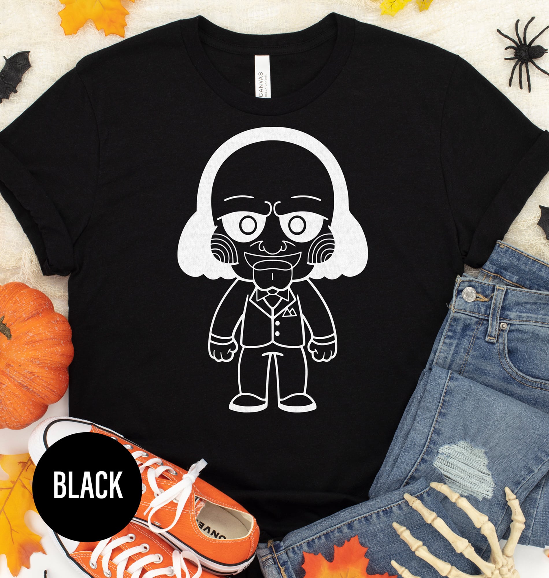 Saw Outlined Edgy Halloween T-shirt