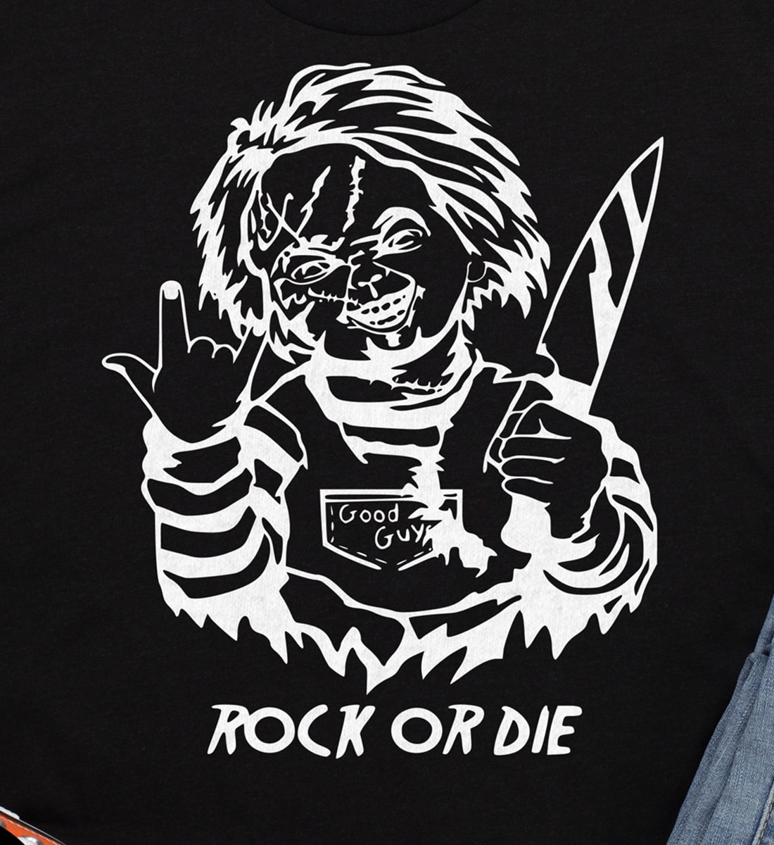 Rock Or Die Halloween Graphic Tee - Holidayshirts