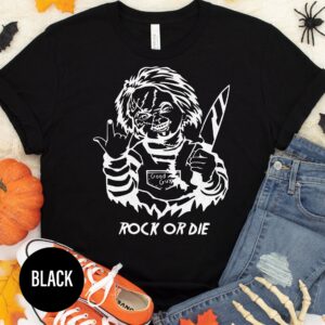 Rock Or Die Halloween Graphic Tee - Holidayshirts