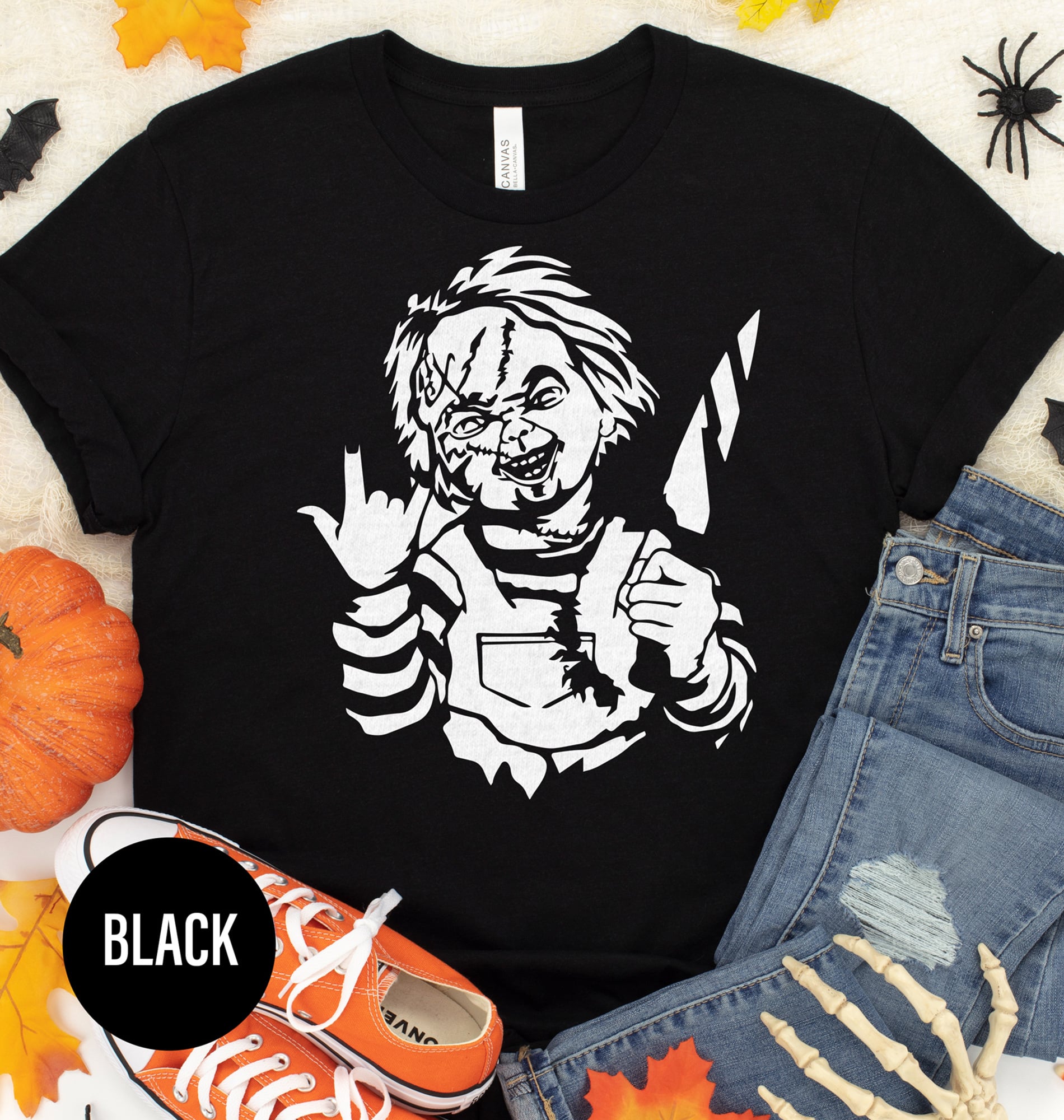 Chucky Vibe Comfy Halloween Tee - Holidayshirts