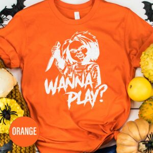 Sleek Wanna Play Halloween Tee - Holidayshirts