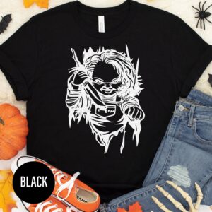 Chucky On Move Hip Halloween T-shirt