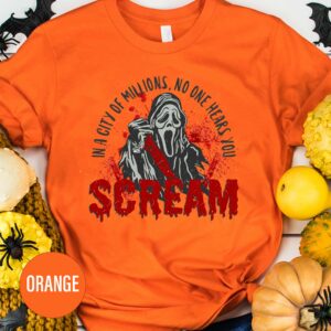 Bold Orange Scream Tee