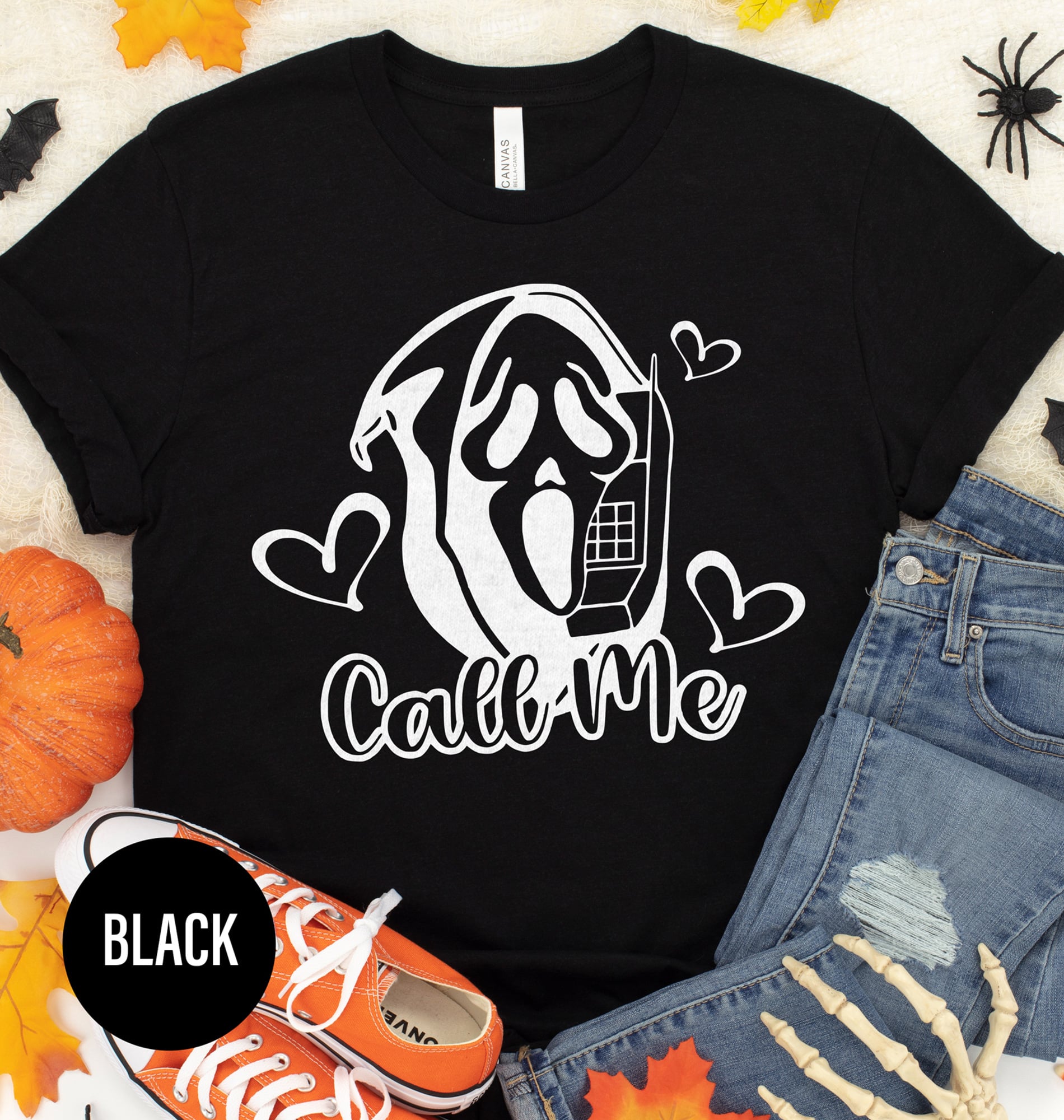 Ghostly Vampire Call Me Halloween Tee