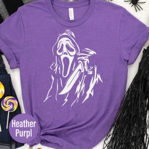 Purple Spooky Ghost Tee - Halloween Special