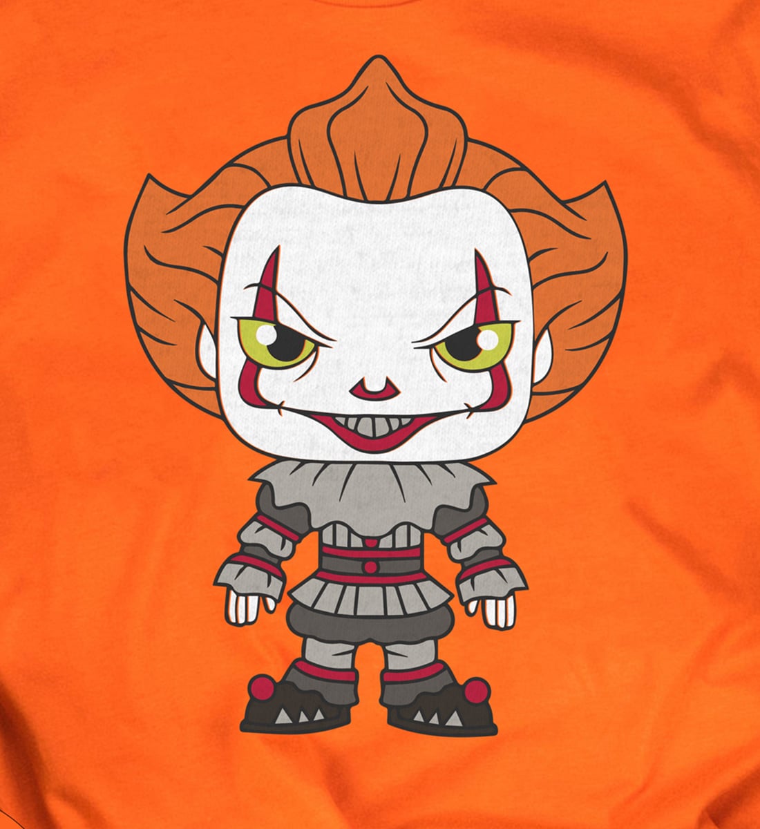 Spooky Kid Orange Devilish Halloween T-shirt