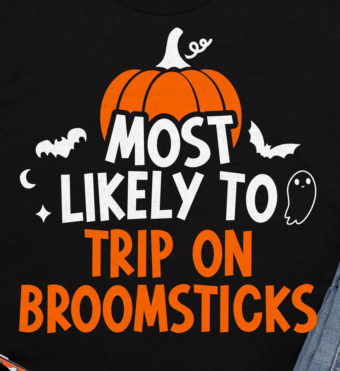 Most Likely To Trip On Broomsticks Halloween Halloween T-shirt