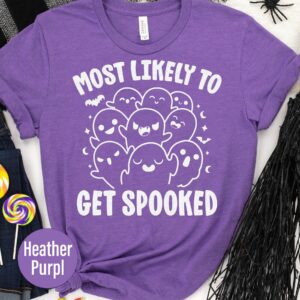 Most Likely To Get Spooked Halloween Halloween T-shirt