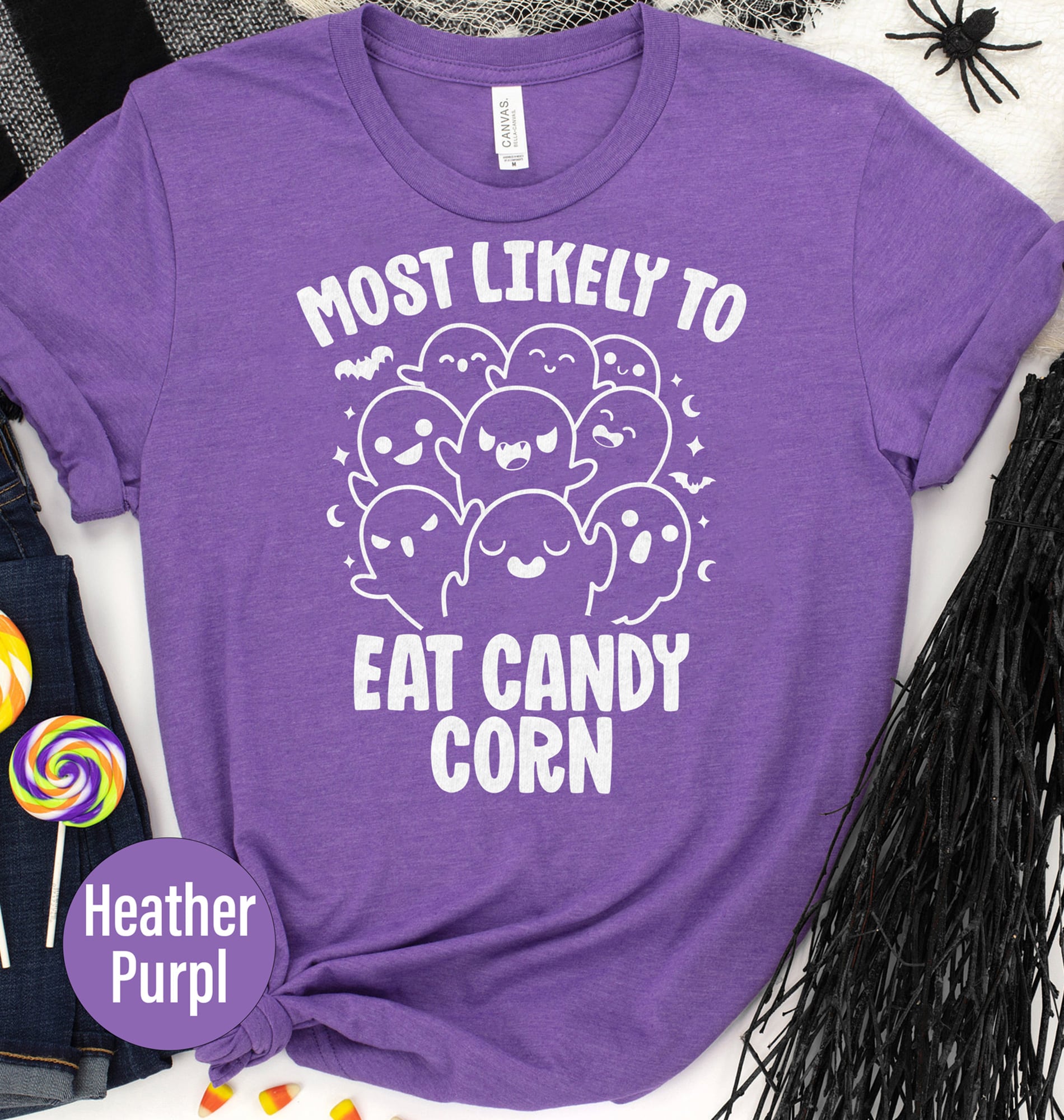 Most Likely To Eay Candy Corn Trendy Halloween T-shirt
