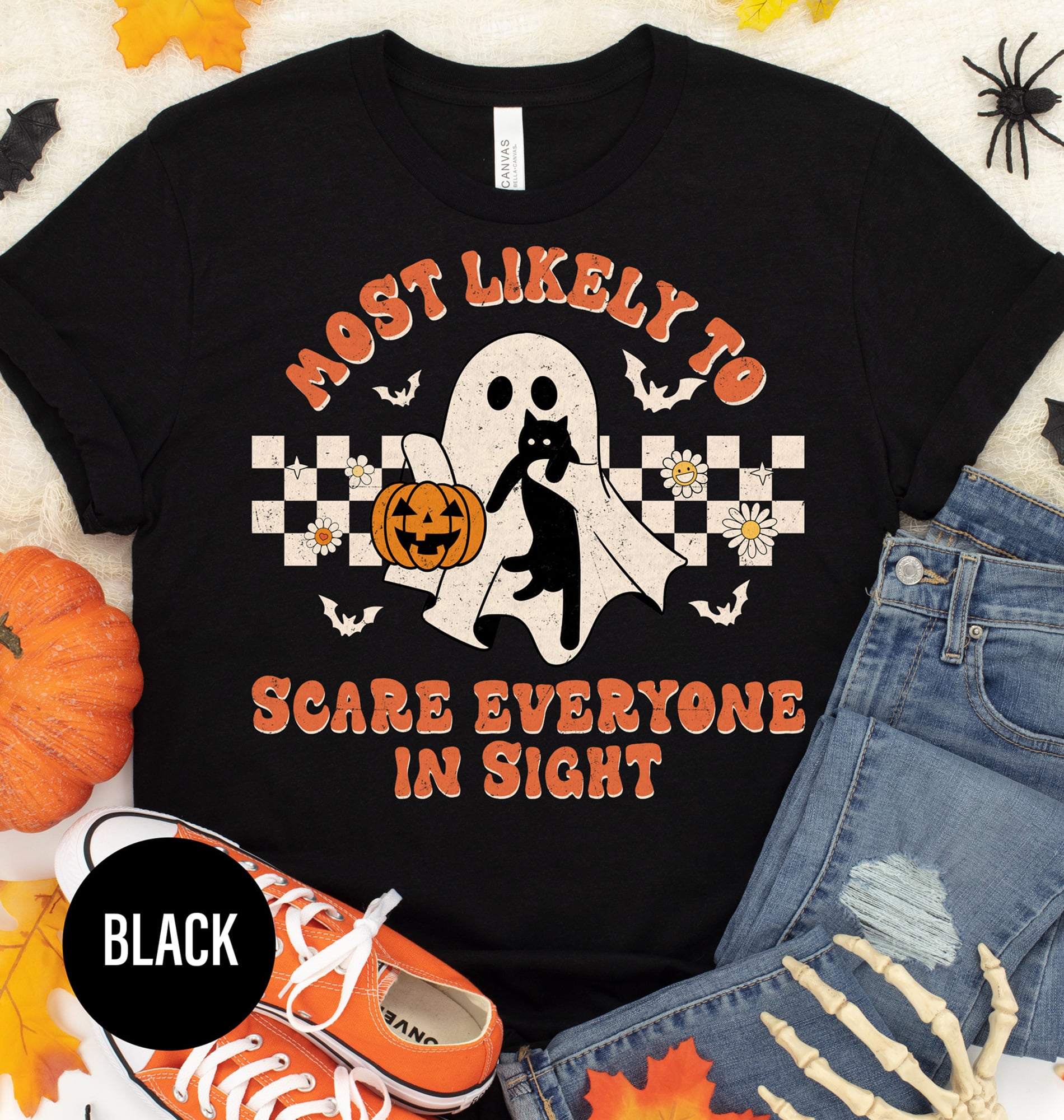 Most Likely To Scary Everyone In Sight Trendy Halloween T-shirt