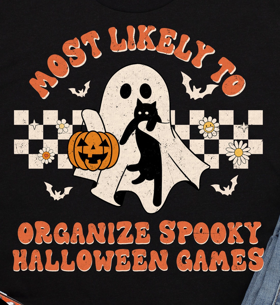 Most Likely To Spooky Halloween Games Comfy Halloween T-shirt