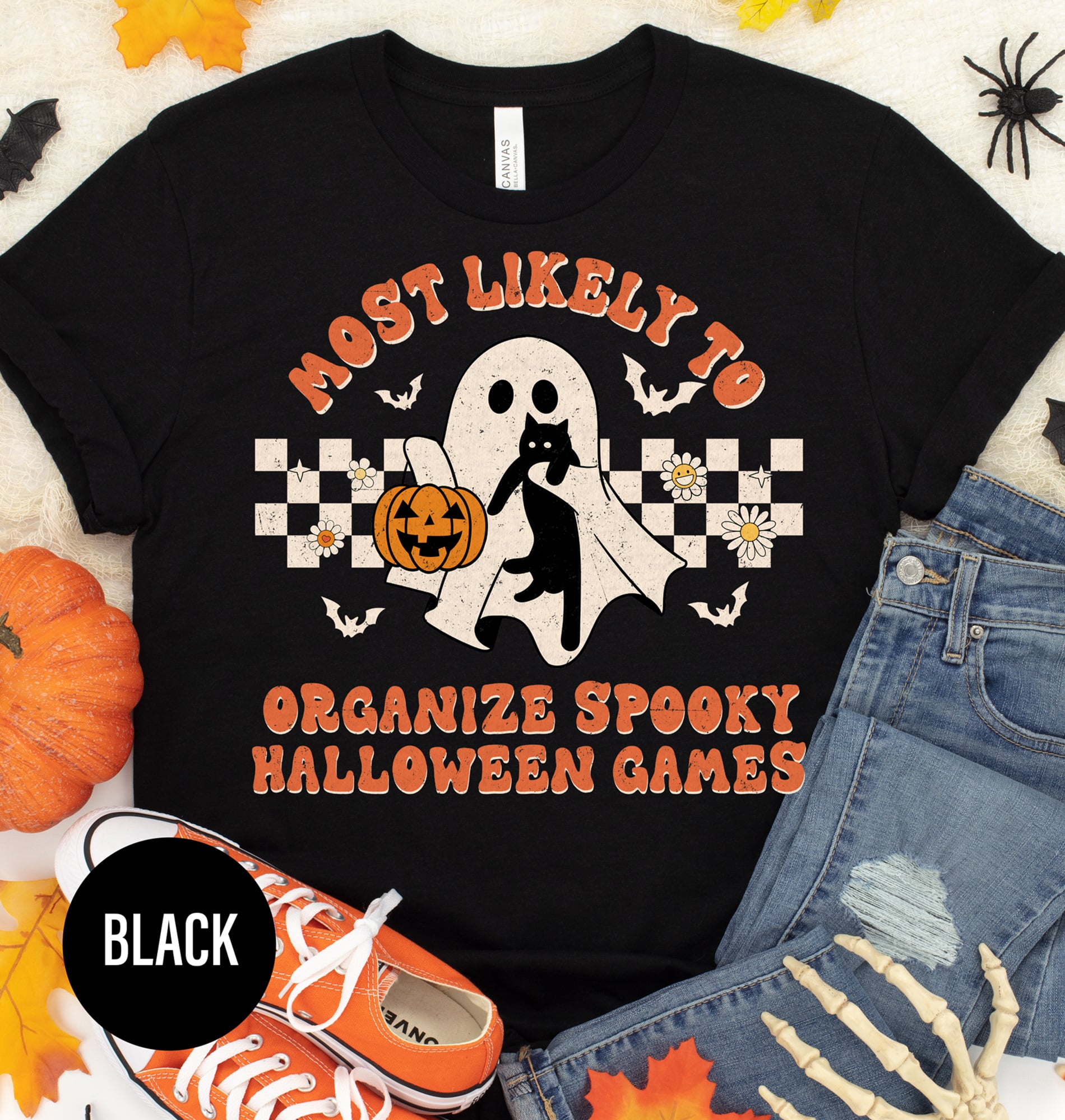 Most Likely To Spooky Halloween Games Comfy Halloween T-shirt