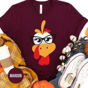 Adorable Teacher's Thanksgiving Turkey Tee