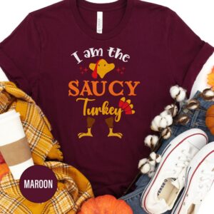 Saucy Turkey Tee - A Thanksgiving Special By Holidayshirts