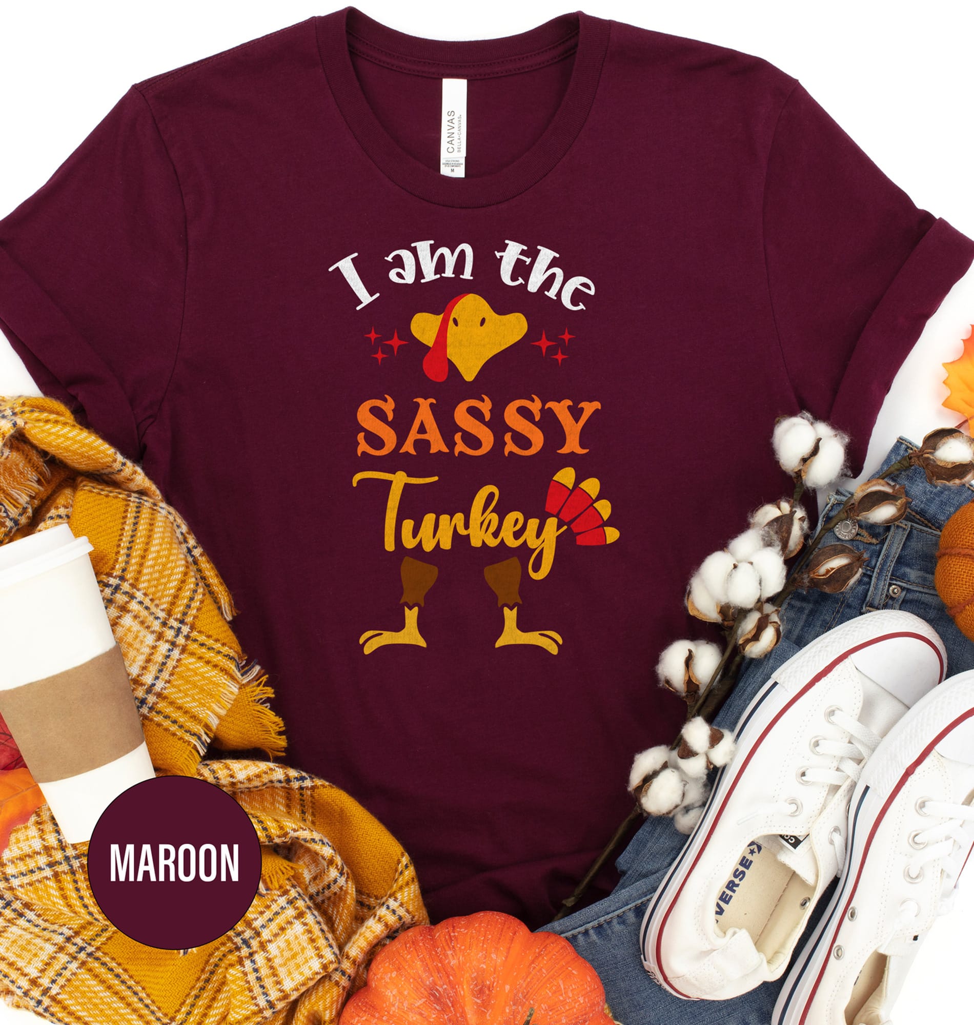Sassy Turkey Thanksgiving Tee - Holidayshirts.com