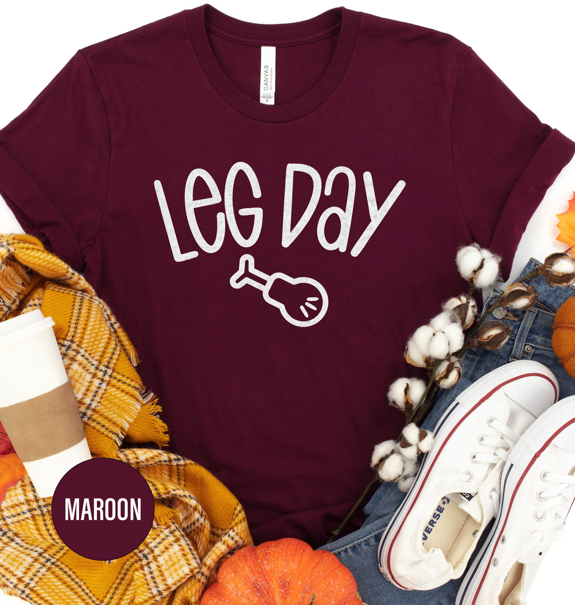 Thanksgiving Leg Day Workout Tee - Holidayshirts.com