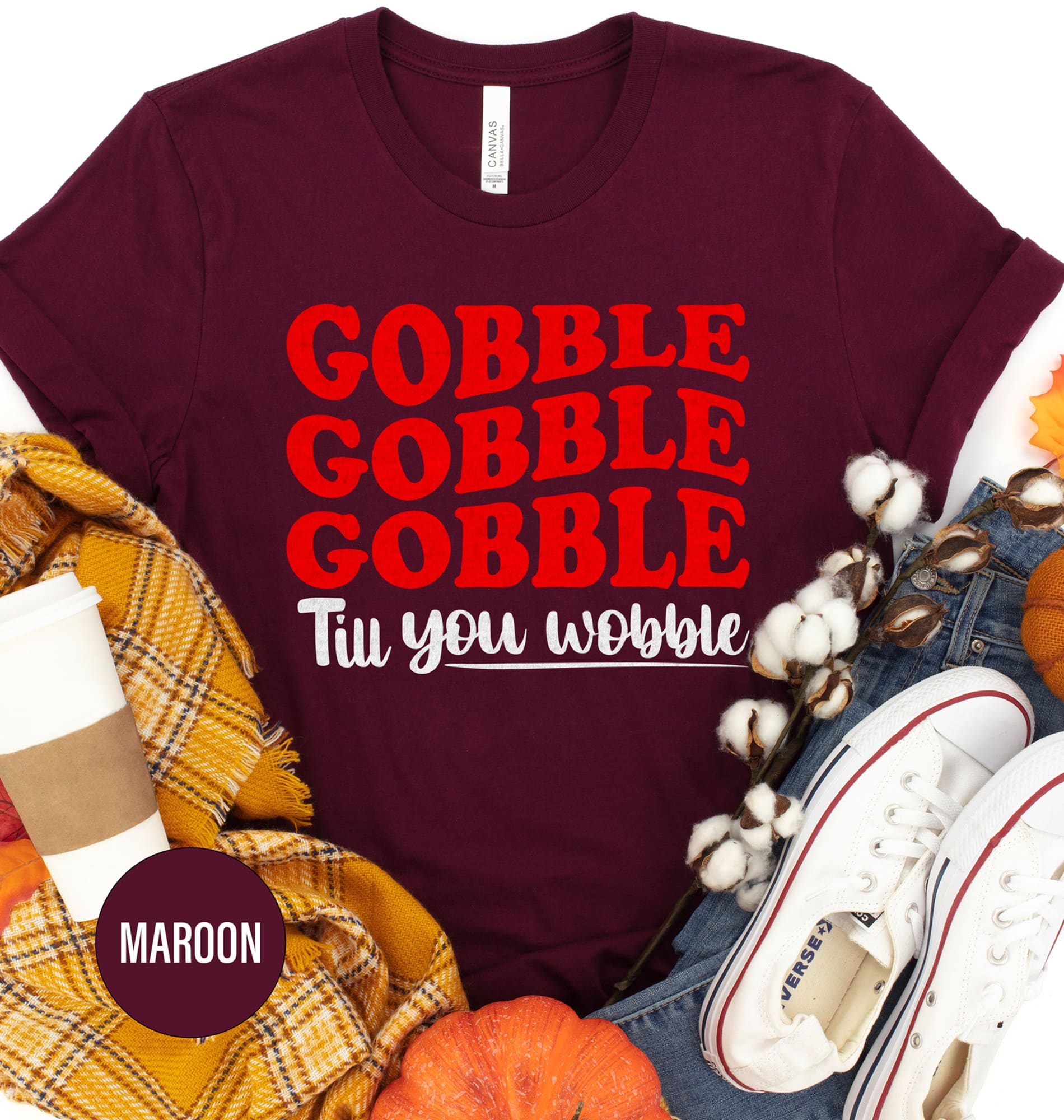 Holidayshirts.com's Gobble-wobble Thanksgiving Tee