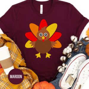 Kid's Adorable Mini Turkey Thanksgiving Tee