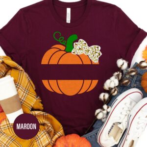 Festive Ribbon Pumpkin Tee - Thanksgiving Special