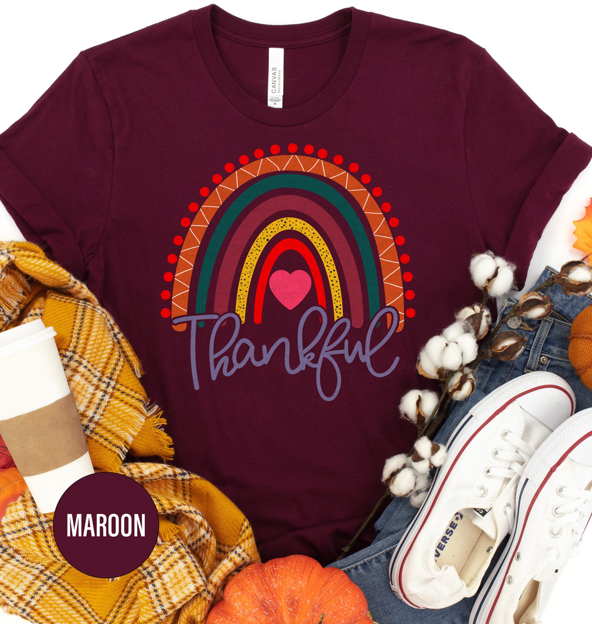 Thankful Rainbow Tee