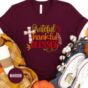 Blessed Thanksgiving Tee - Grateful & Thankful