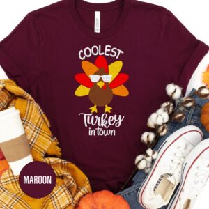 Chic 'coolest Turkey' Thanksgiving Tee - Holidayshirts