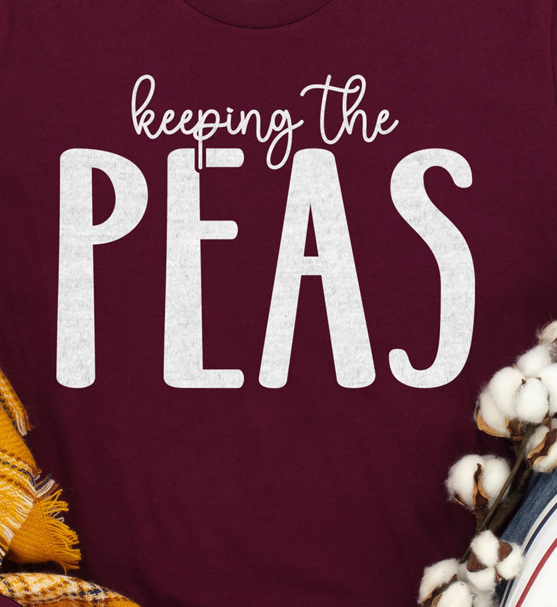 Holidayshirts Thanksgiving 'keep The Peas' Tee